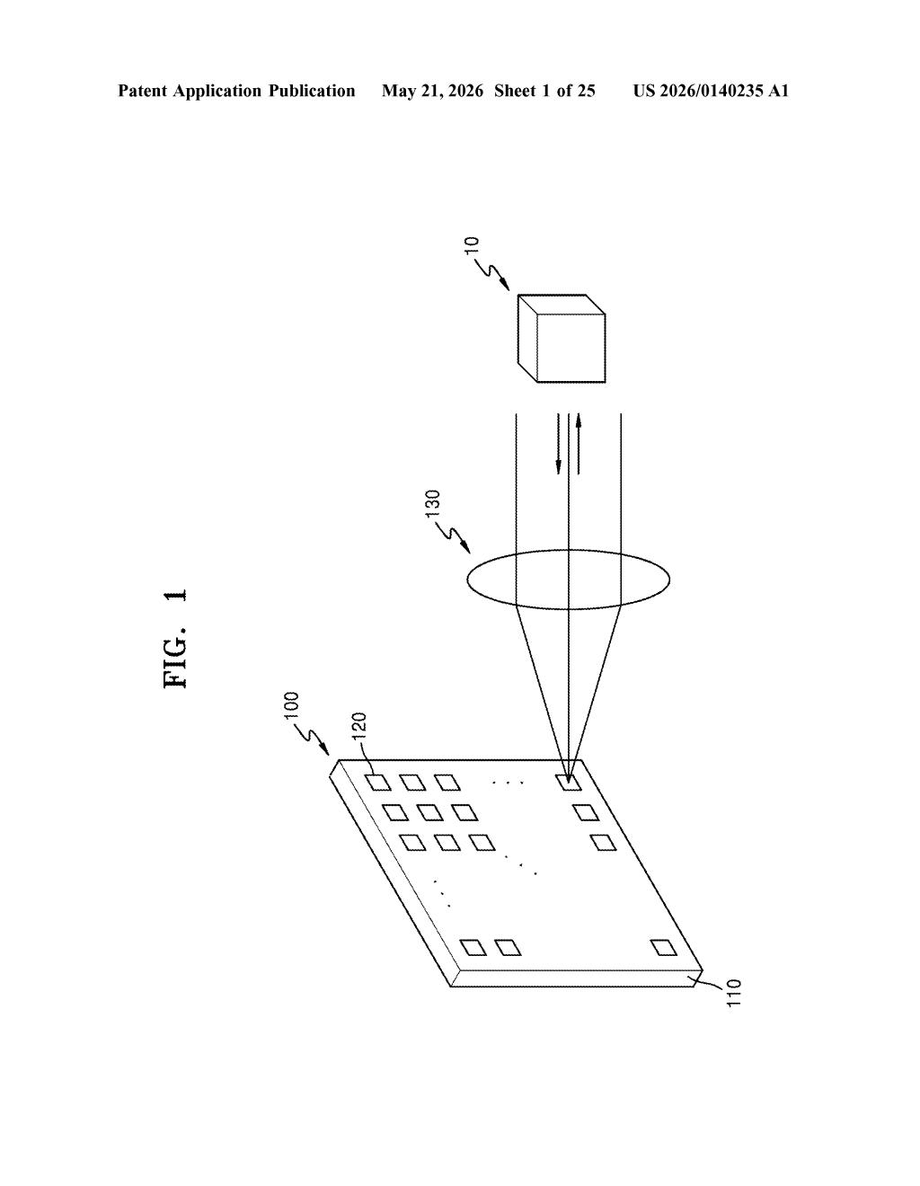 Samsung Patent: Focal Plane Array for LiDAR Devices — figure from US 2026/0140235 A1