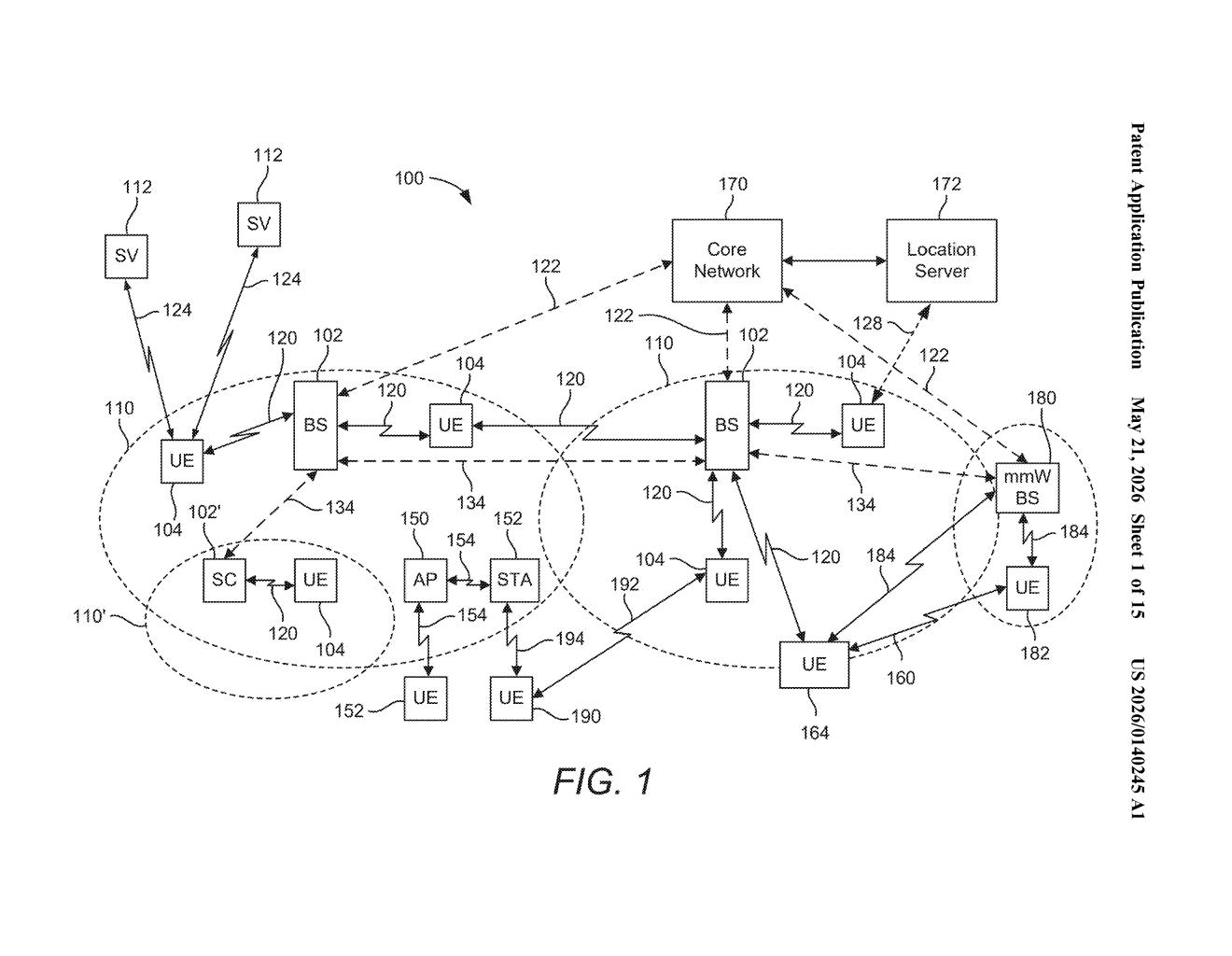 Qualcomm Patent: FMCW Waveform Configuration for Wireless — figure from US 2026/0140245 A1