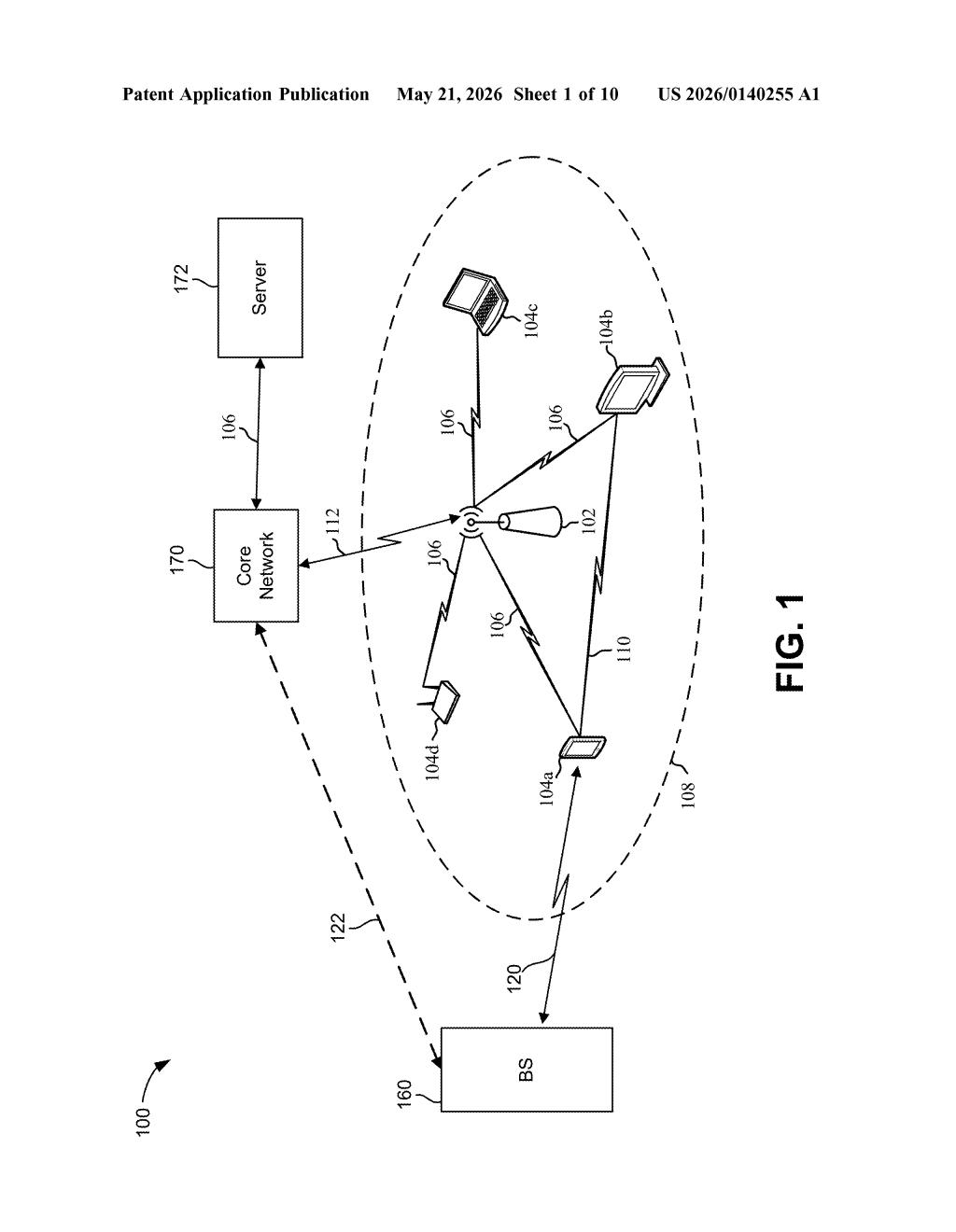 Qualcomm Patent: RF Sensing to Control Camera Actions — figure from US 2026/0140255 A1