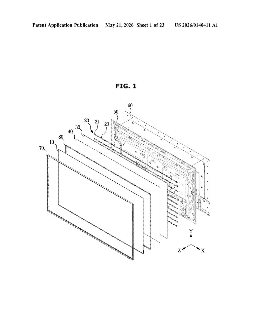 Samsung Patent: TV Wall-Mount Wire System Explained — figure from US 2026/0140411 A1