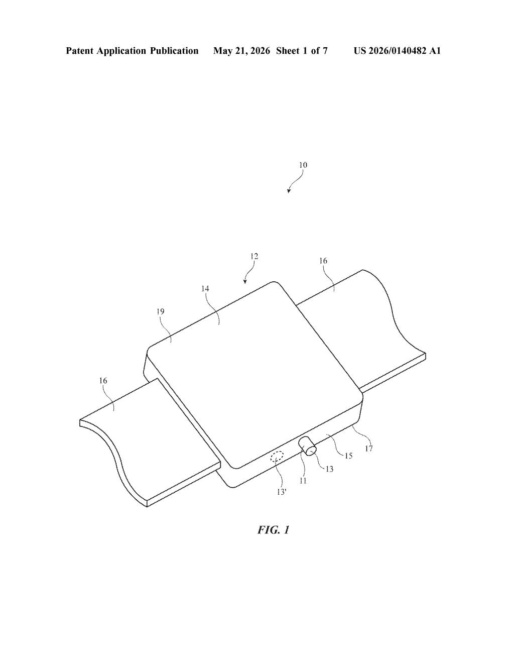 Apple Patent: Apple Watch Surface Tap Detection via Light — figure from US 2026/0140482 A1