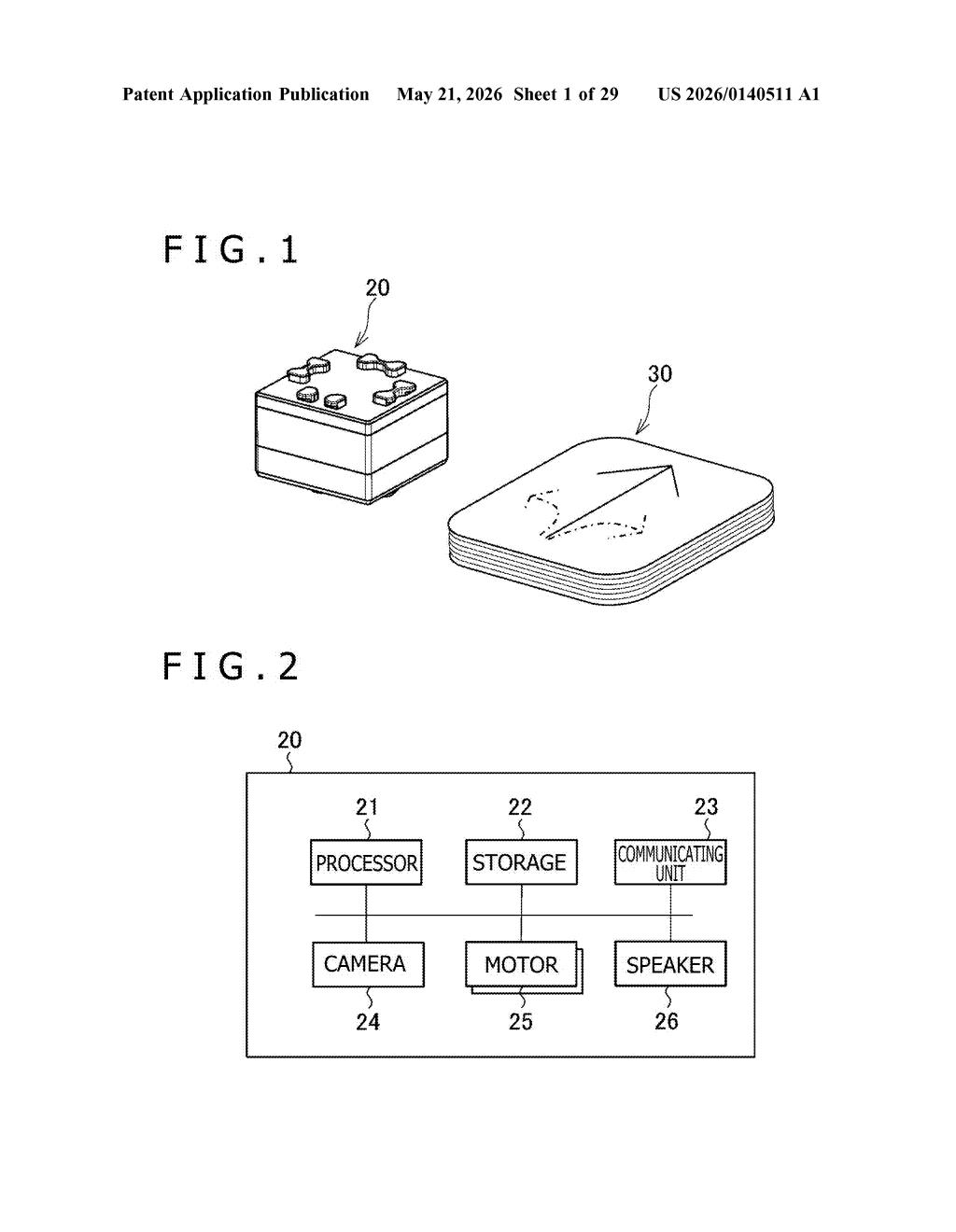 Sony Patent: Toy Car That Reads Cards to Learn Programming — figure from US 2026/0140511 A1