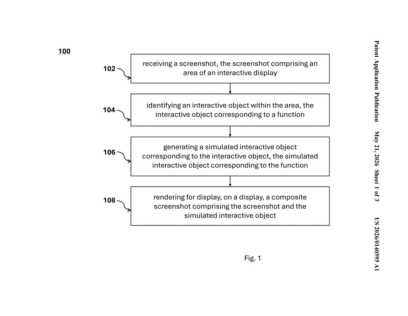 IBM Patent: Interactive Screenshots That Actually Work — figure from US 2026/0140595 A1