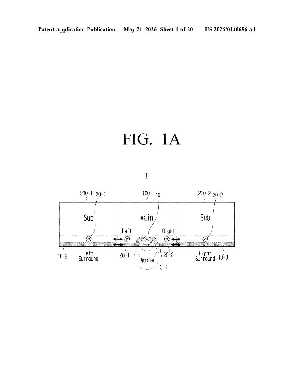 Samsung Patent: Fold-Angle Surround Sound for Multi-Device — figure from US 2026/0140686 A1