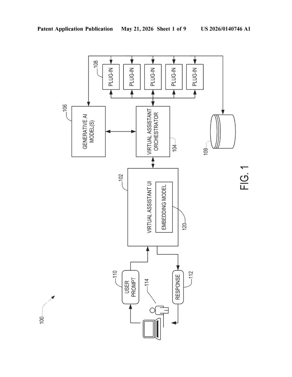 Microsoft Patent: AI Plug-in Selection Collision Fix — figure from US 2026/0140746 A1