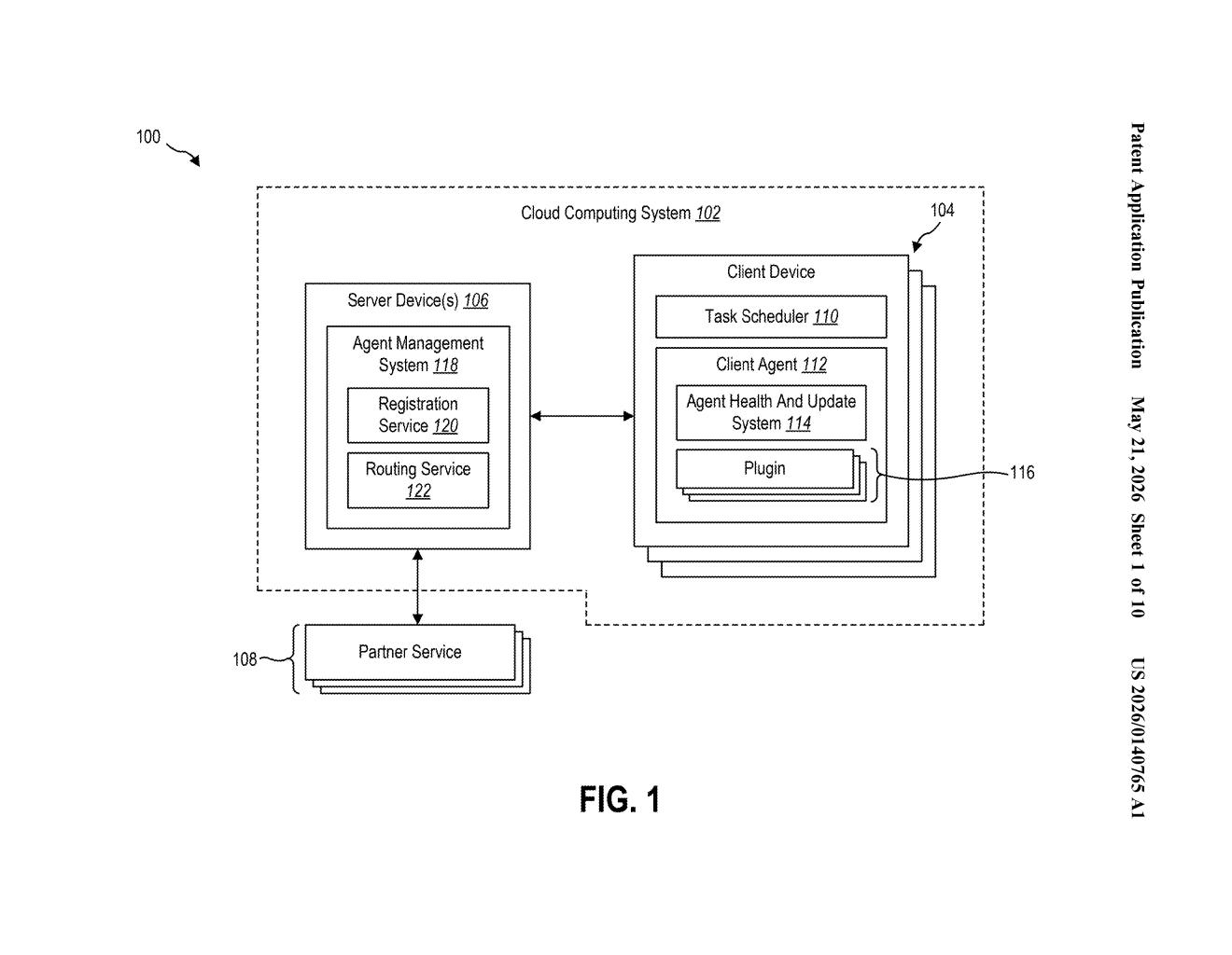 Microsoft Patent: Self-Healing Agent Plugin Infrastructure — figure from US 2026/0140765 A1