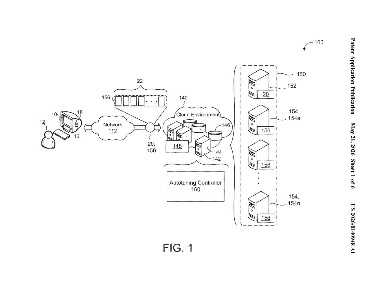 Google Patent: Analytics Engine Autotuning Explained — figure from US 2026/0140948 A1