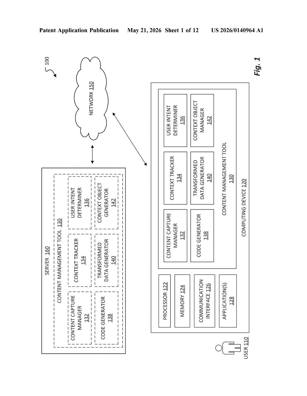 Microsoft Patent: Context-Aware Copy-Paste Transformation — figure from US 2026/0140964 A1