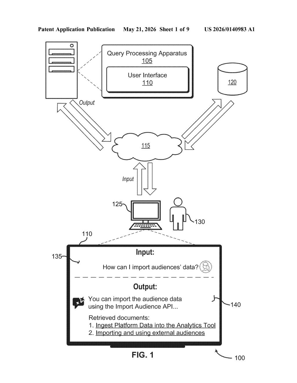 Adobe Patent: Batching Context Examples for LLM Queries — figure from US 2026/0140983 A1