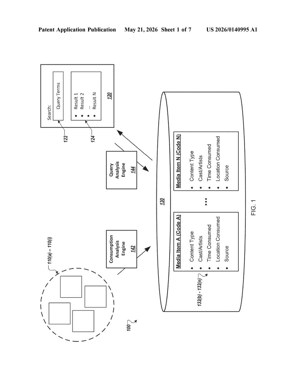 Google Patent: AI Queries Your Watch History Mid-Movie — figure from US 2026/0140995 A1