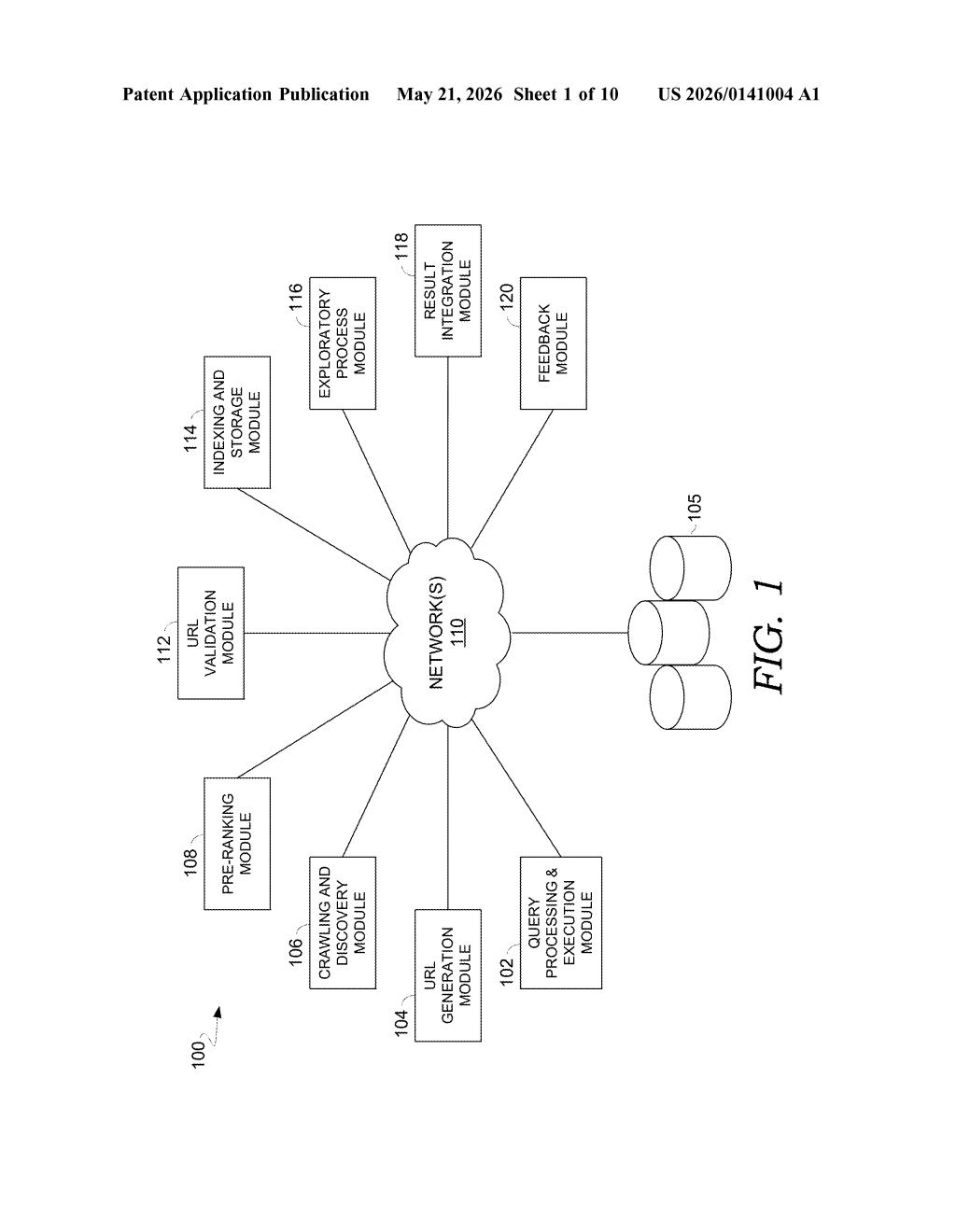 Microsoft Patent: Rare-Term Web Index for Better Search — figure from US 2026/0141004 A1