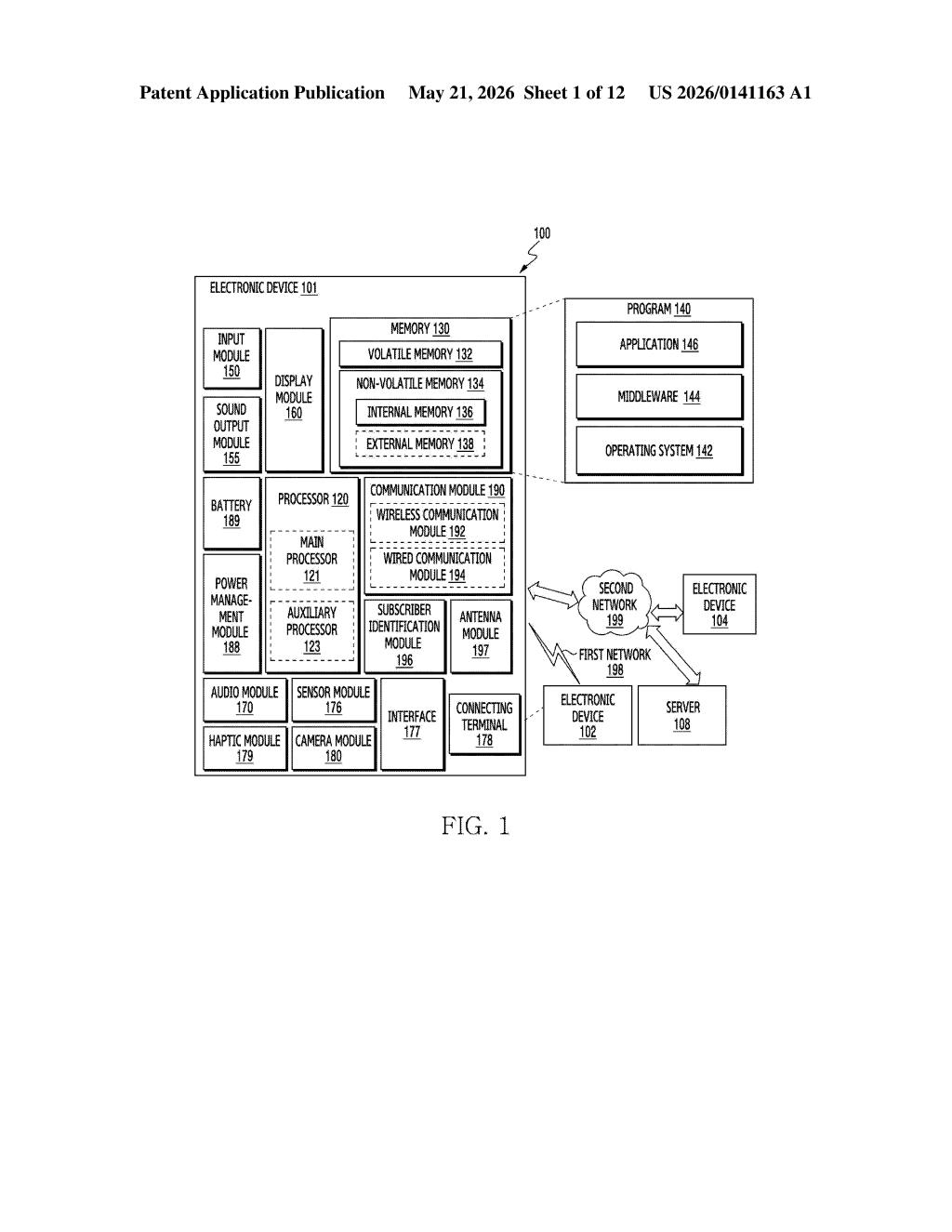 Samsung Patent: AI Prompt Builder Using Conversational Inputs — figure from US 2026/0141163 A1