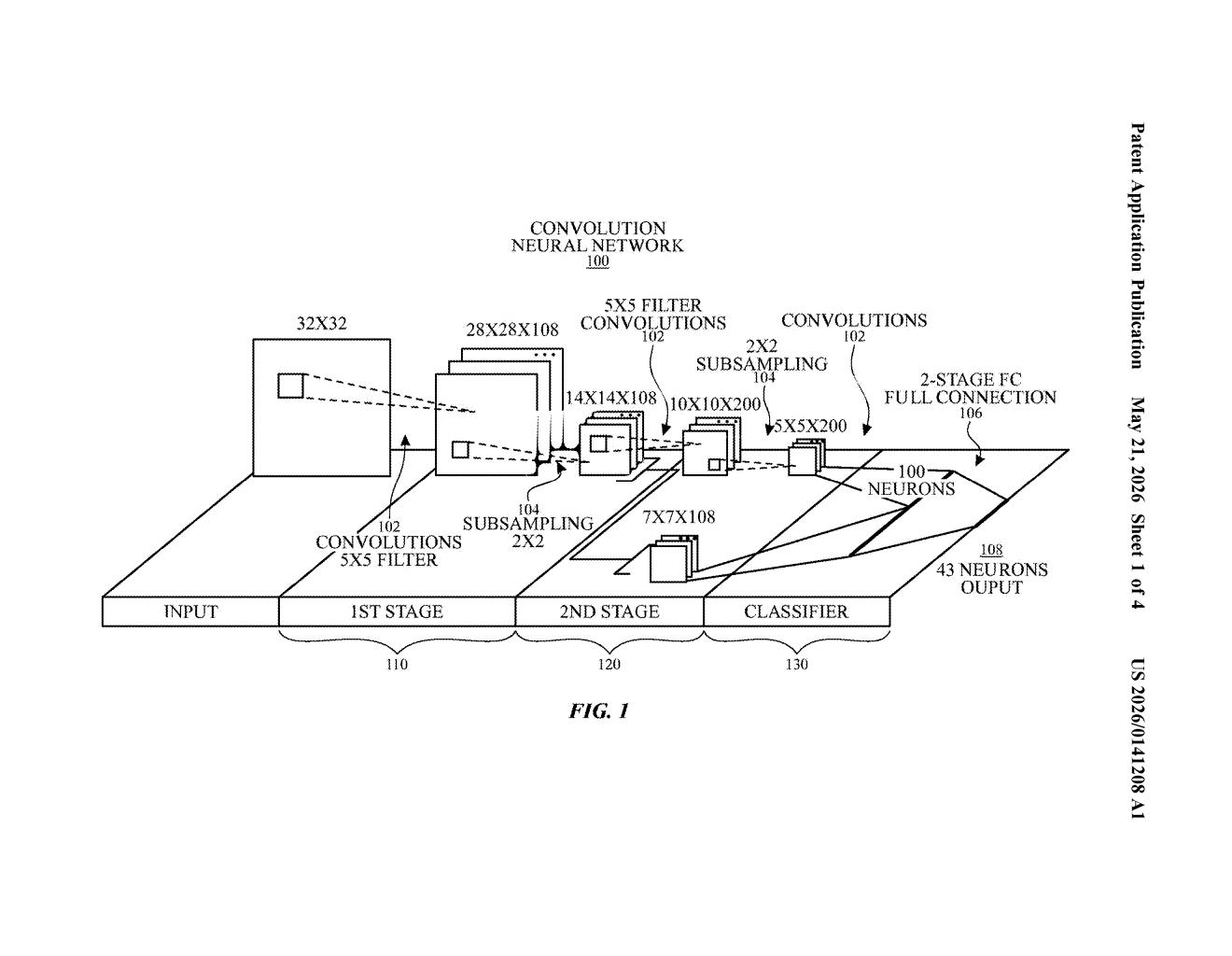 Apple Patent: Customizable AI Chip Using CNN on PLD — figure from US 2026/0141208 A1