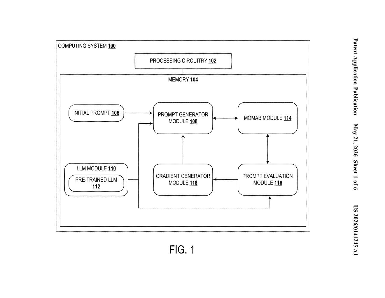 Microsoft Patent: Diff-Format LLM Prompt Tuning System — figure from US 2026/0141245 A1