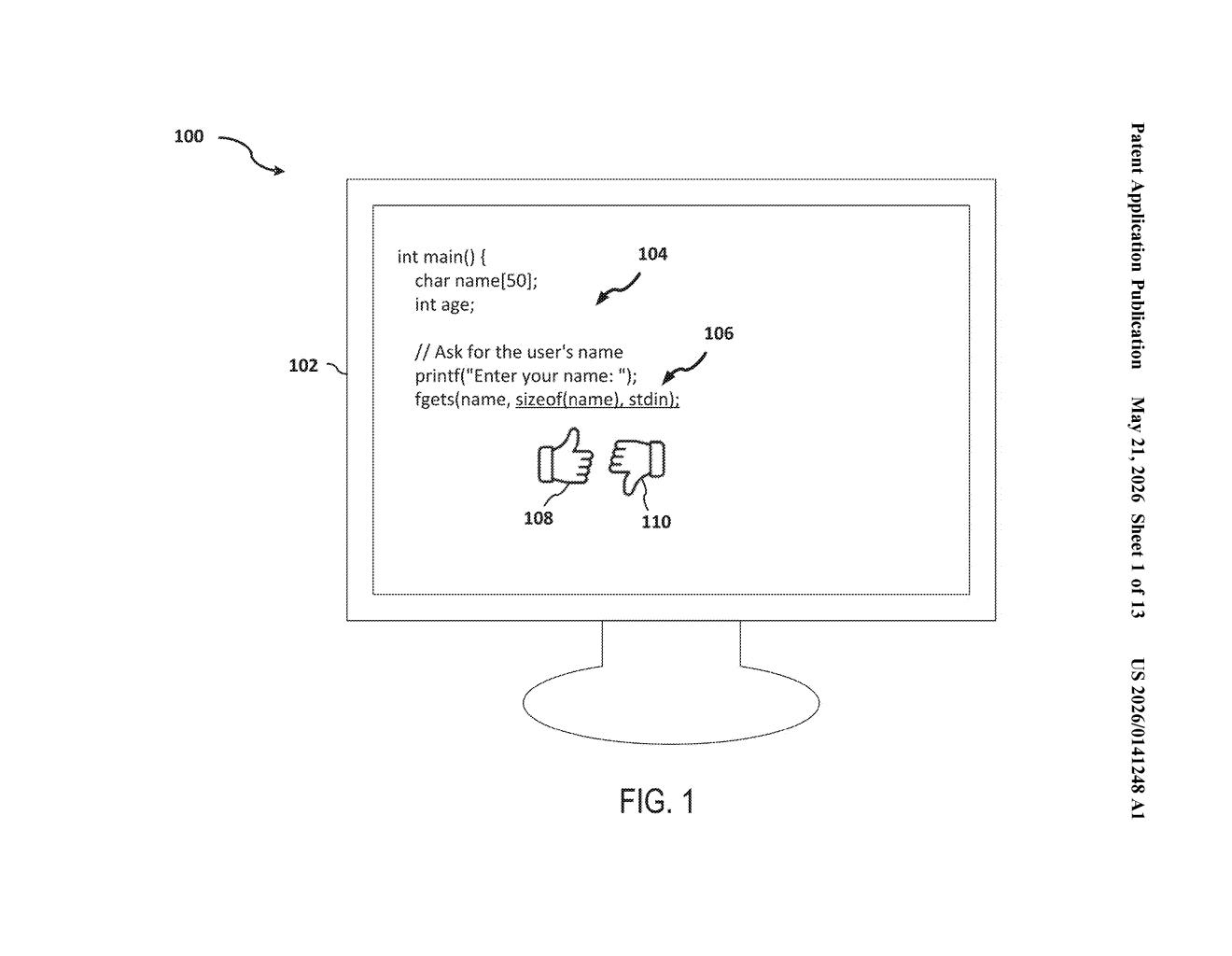Salesforce Patent: LLM Training on Imperfect Code Autocomplete Data — figure from US 2026/0141248 A1