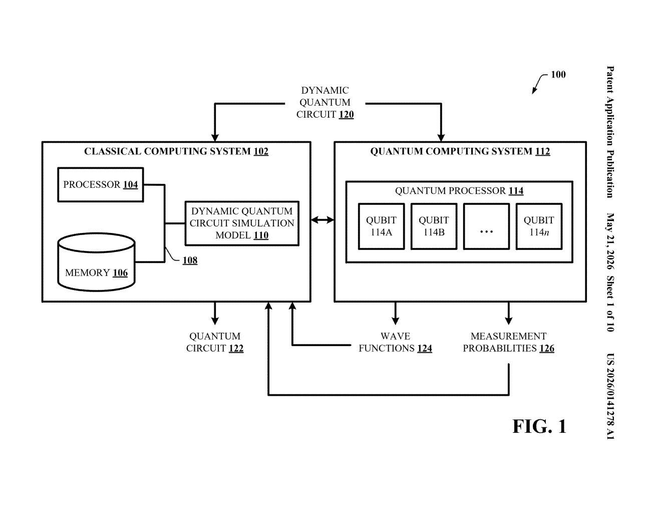 IBM Patent: Simulating Dynamic Quantum Circuits Efficiently — figure from US 2026/0141278 A1