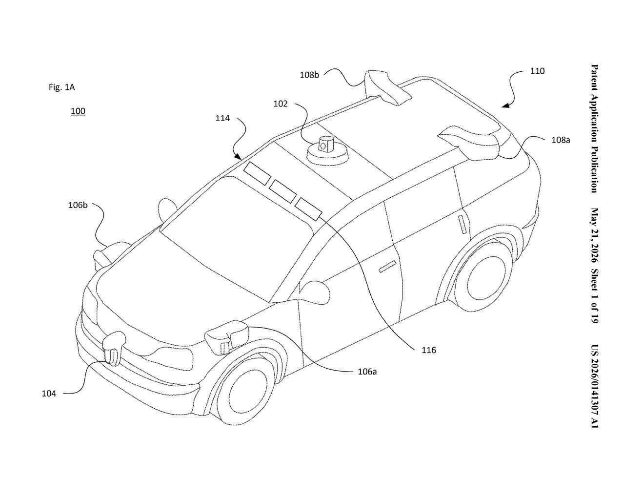 Waymo Patent: Deep Learning Road Wetness Detection — figure from US 2026/0141307 A1