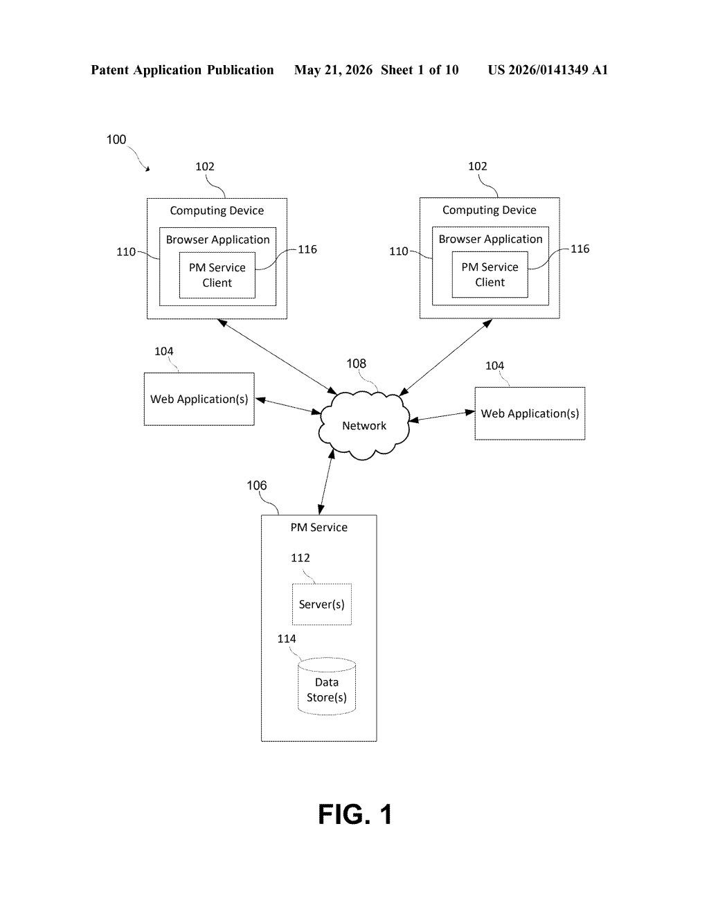 Microsoft Patent: AI-Powered Browser Tab Urgency Ranking — figure from US 2026/0141349 A1