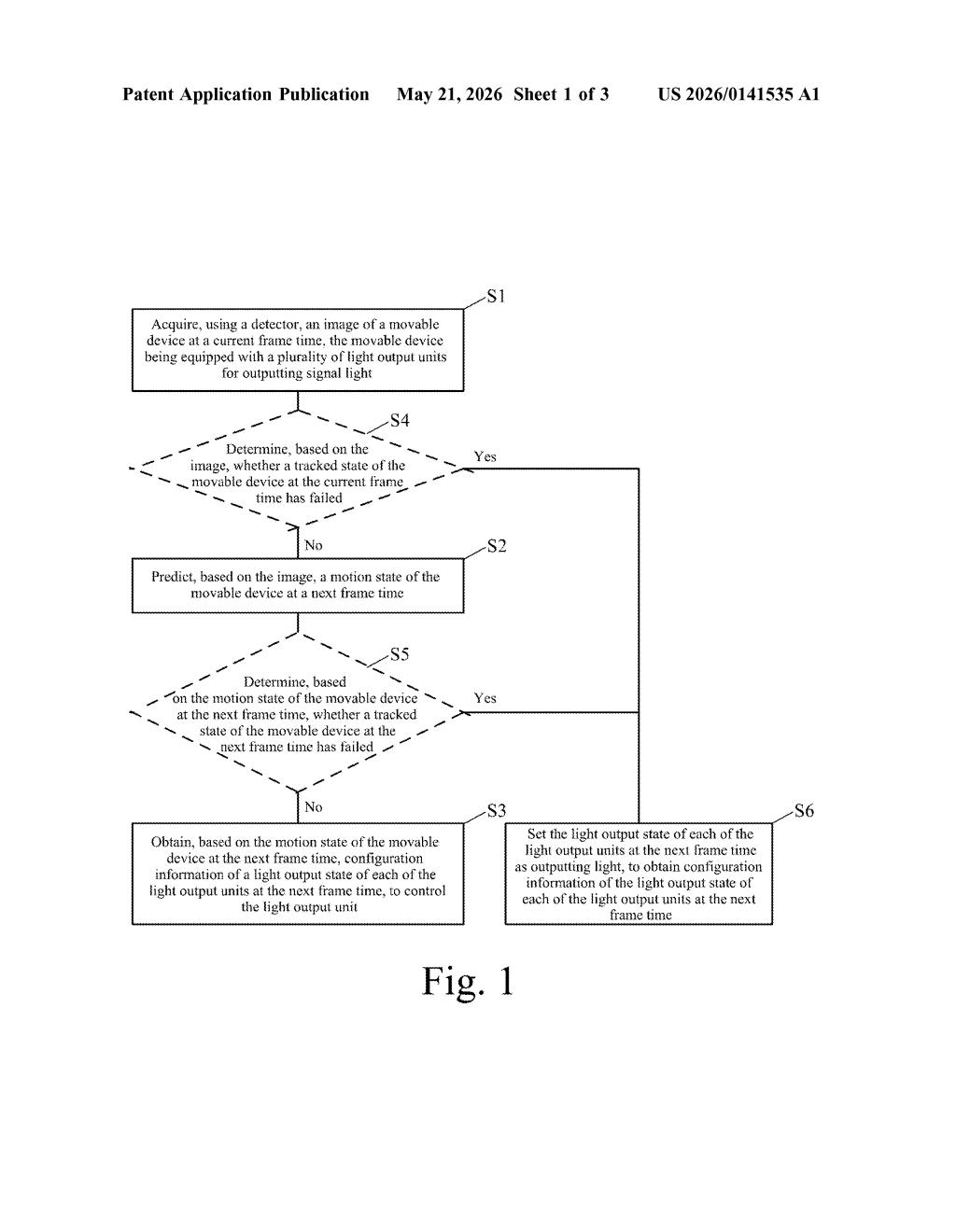 Qualcomm Patent: Predictive Light Control for Tracked Devices — figure from US 2026/0141535 A1