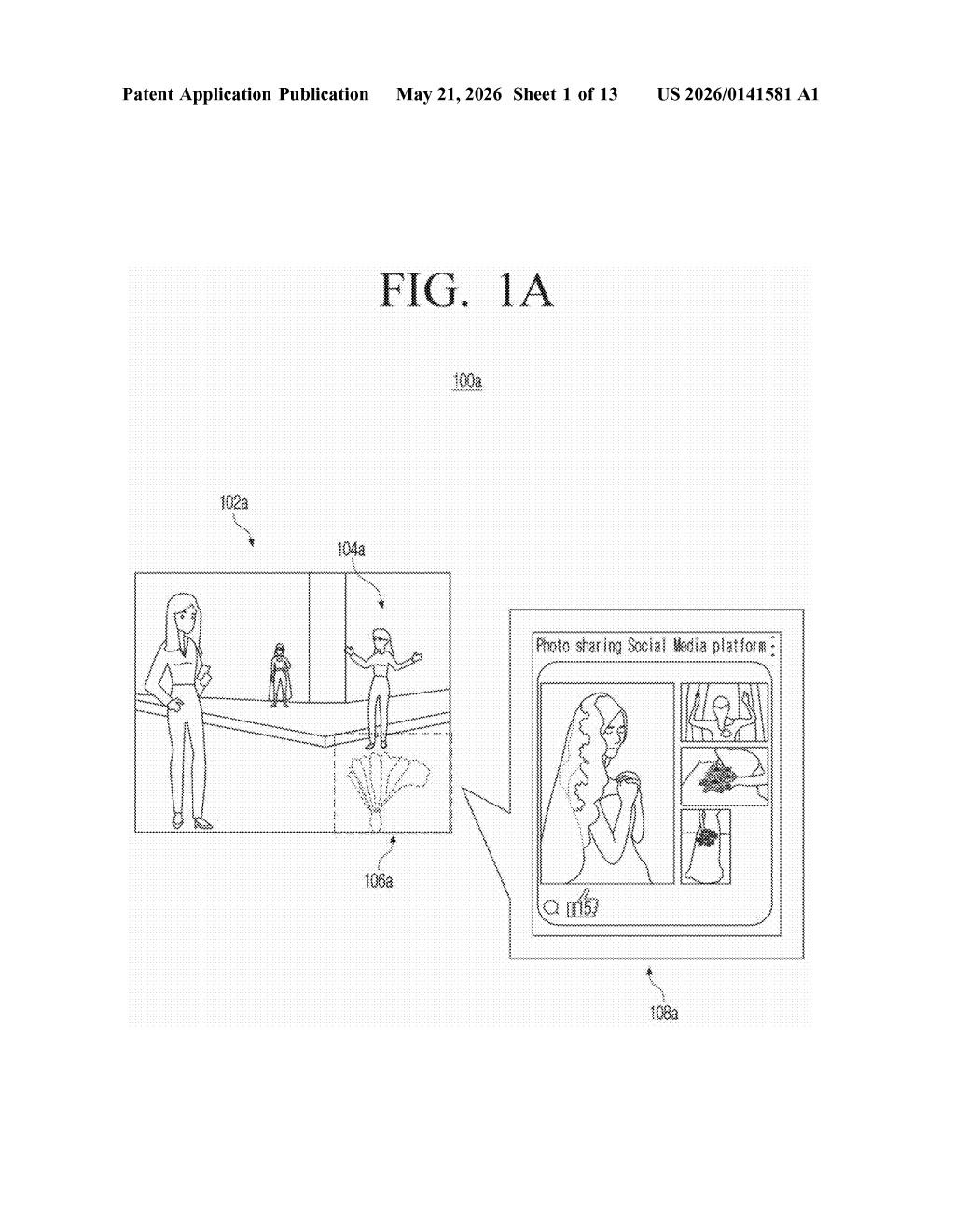 Samsung Patent: Dynamic AR Surface Reflections Explained — figure from US 2026/0141581 A1