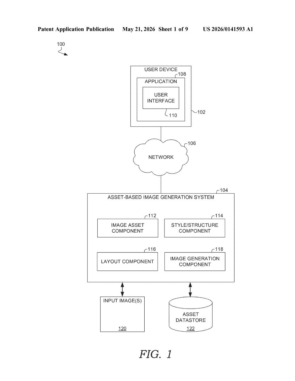 Adobe Patent: Brand-Aligned AI Image Generation Explained — figure from US 2026/0141593 A1