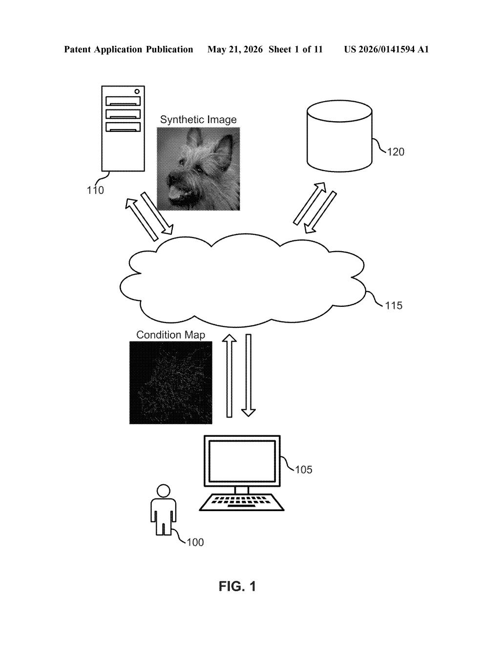 Adobe Patent: Controllable Image Synthesis for Transformers — figure from US 2026/0141594 A1