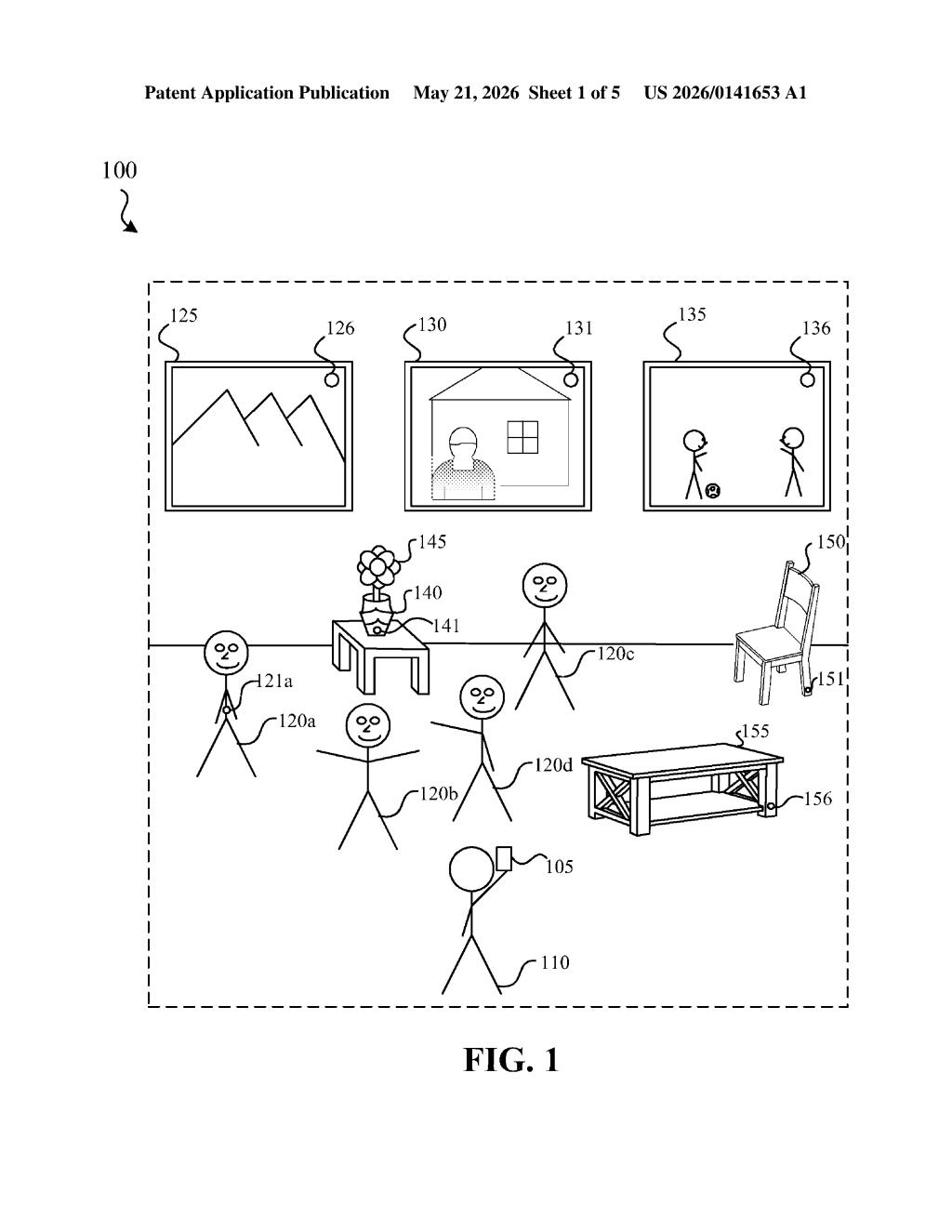 Apple Patent: Context-Aware AR Notification Filtering — figure from US 2026/0141653 A1