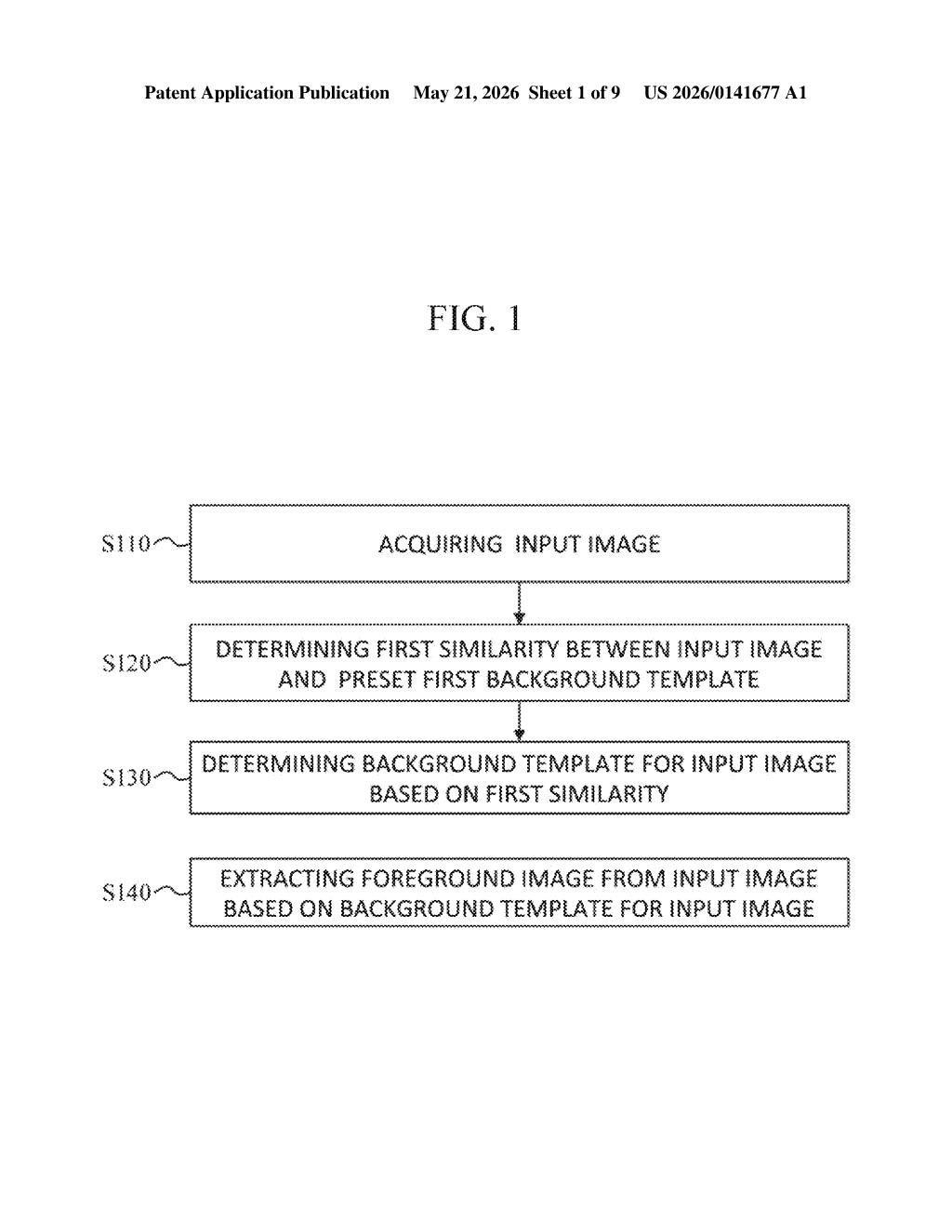 Samsung Patent: AI Background Removal for Object Detection — figure from US 2026/0141677 A1