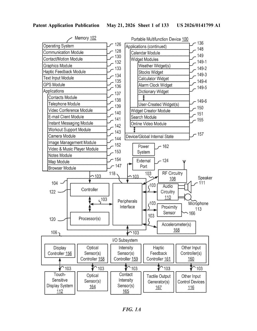 Apple Patent: Location Tracking UI for Paired Devices — figure from US 2026/0141799 A1