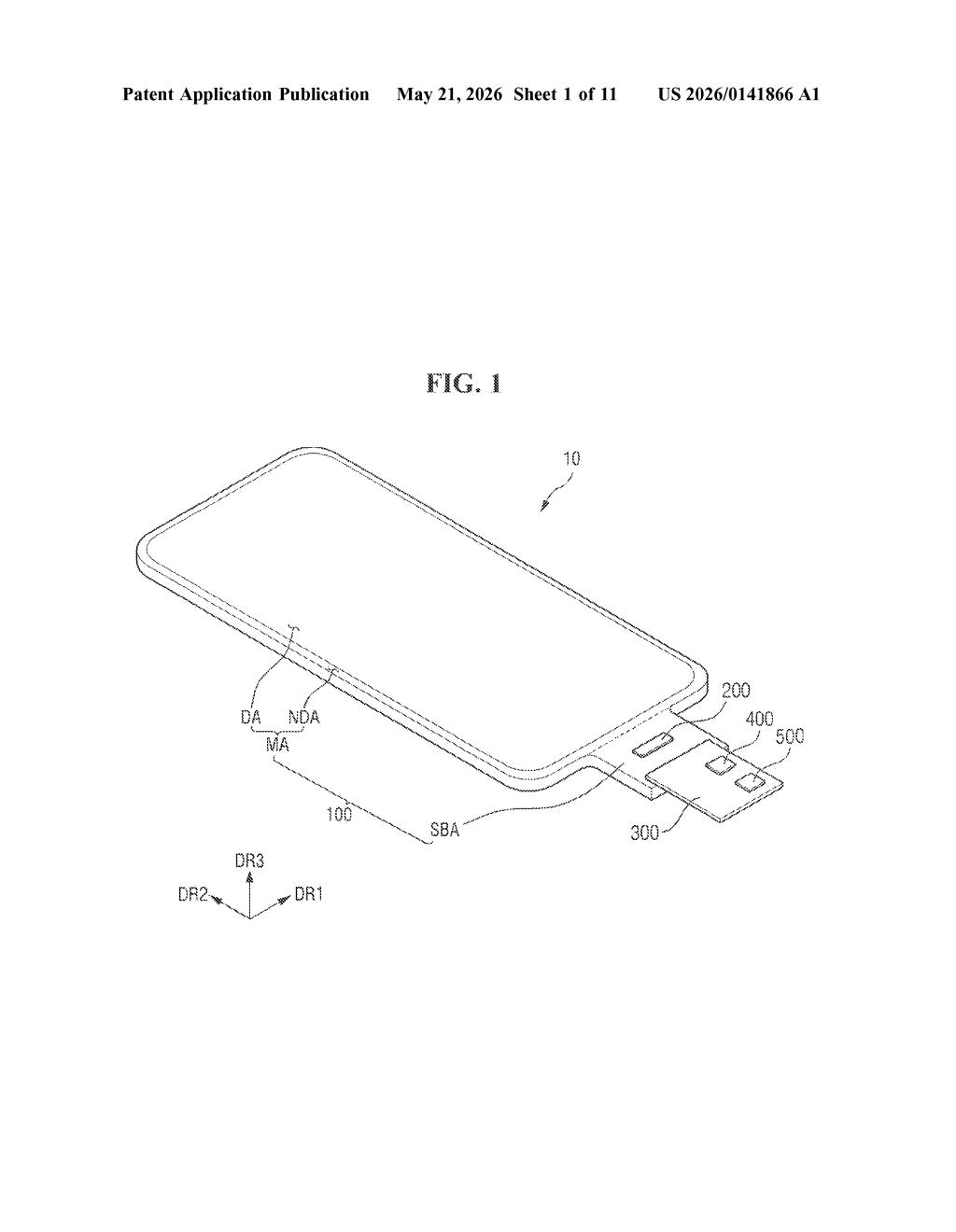 Samsung Patent: Dual-Gate OLED Driving Transistor Explained — figure from US 2026/0141866 A1