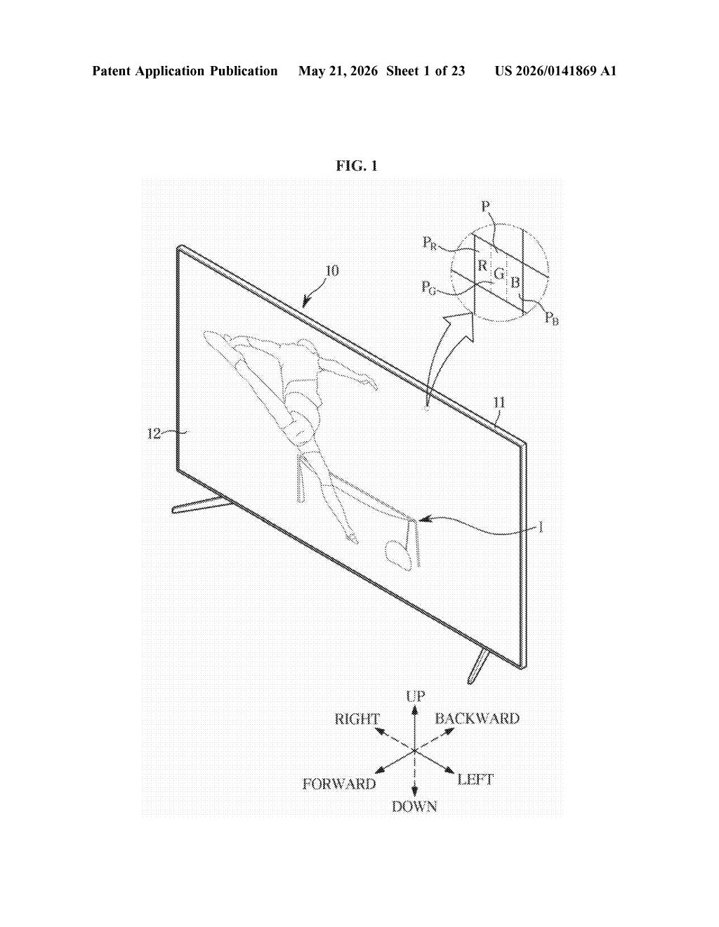 Samsung Patent: Color Blindness Display Mode Explained — figure from US 2026/0141869 A1