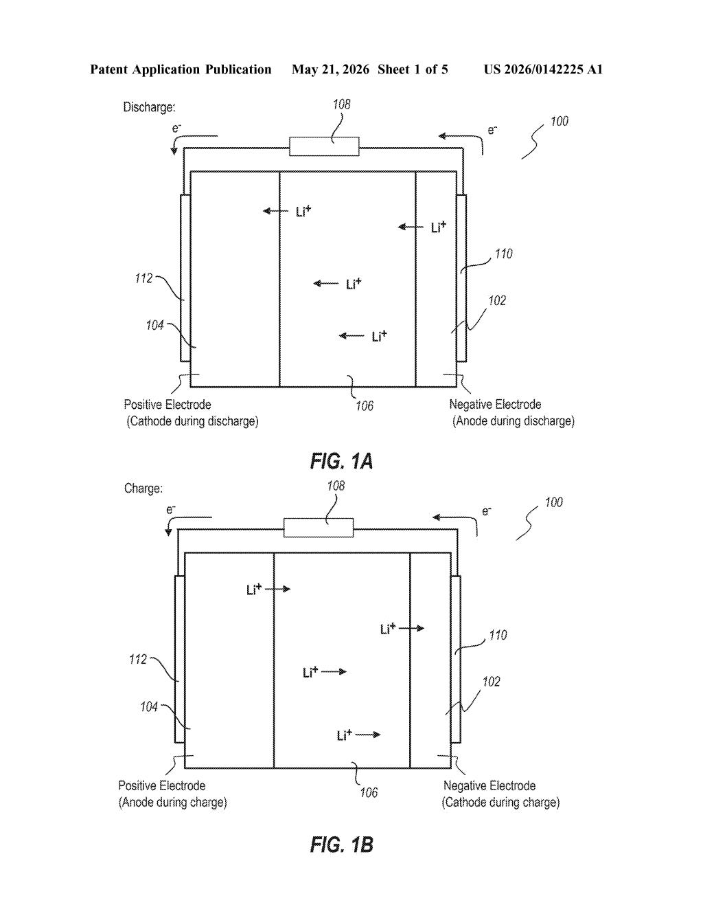 Microsoft Patent: Solid-State Battery With New Electrolyte — figure from US 2026/0142225 A1