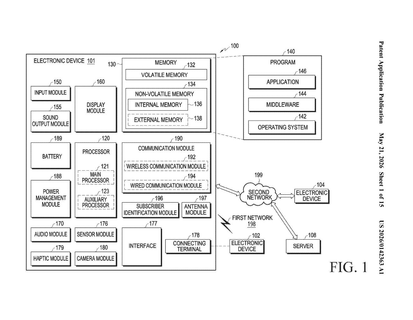 Samsung Patent: Keyboard Antenna Built Into Laptop Housing — figure from US 2026/0142363 A1