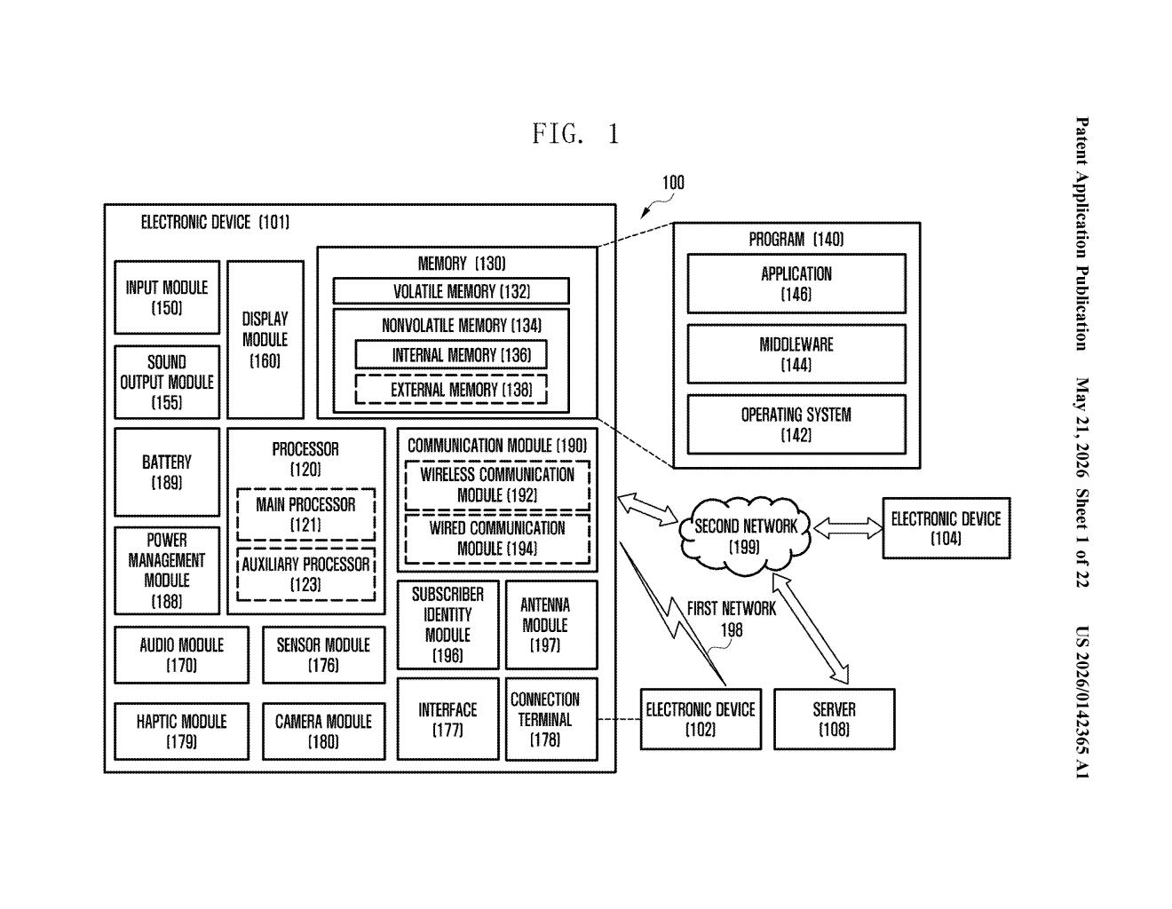 Samsung Patent: Dual-Surface Antenna Design Explained — figure from US 2026/0142365 A1