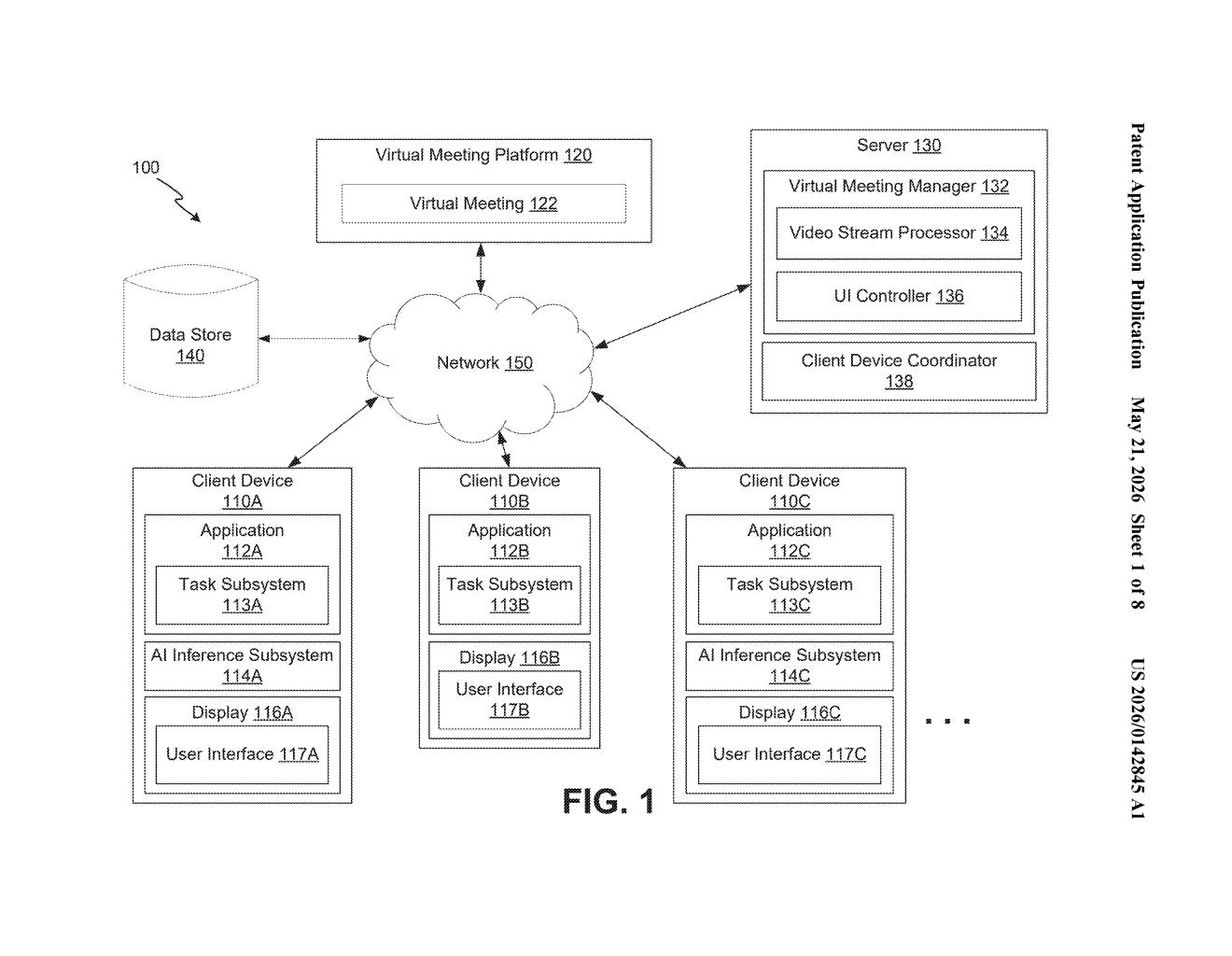 Google Patent: On-Device AI for Virtual Meetings Explained — figure from US 2026/0142845 A1