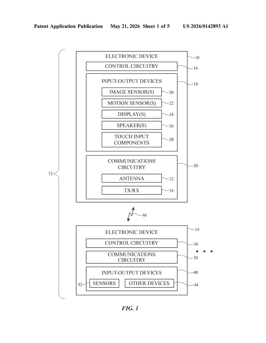 Apple Patent: Gesture Control for Speakers and Audio — figure from US 2026/0142893 A1