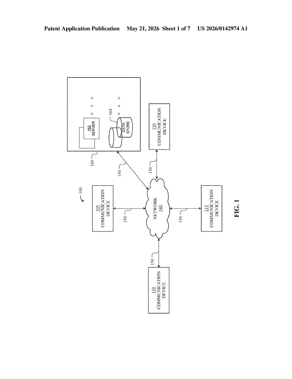 Meta Patent: Face Verification Without Sharing Biometric Data — figure from US 2026/0142974 A1