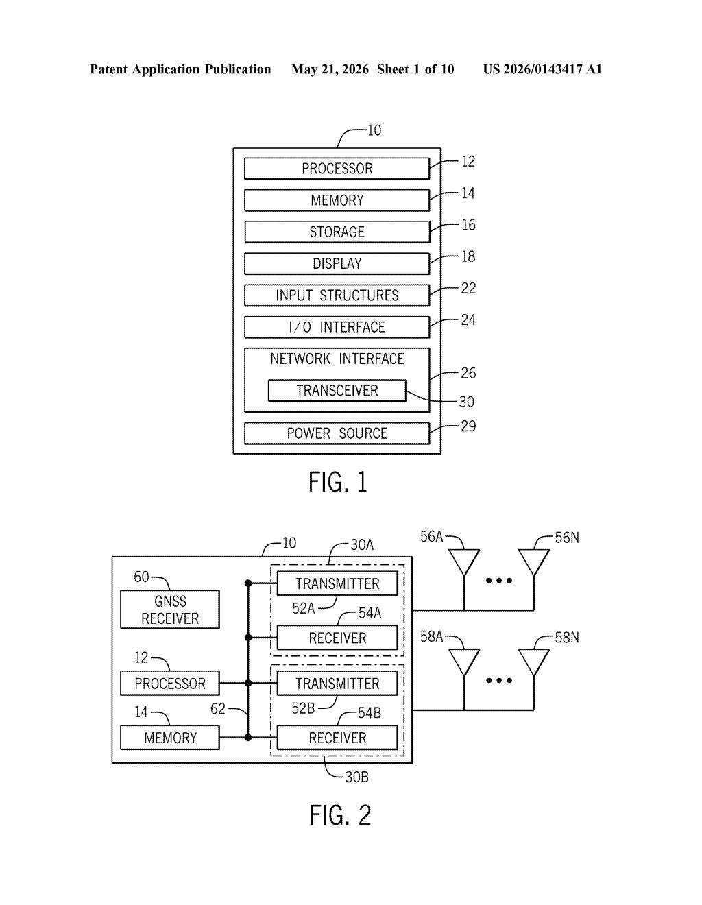 Apple Patent: Cellular Dead Zone Navigation Explained — figure from US 2026/0143417 A1