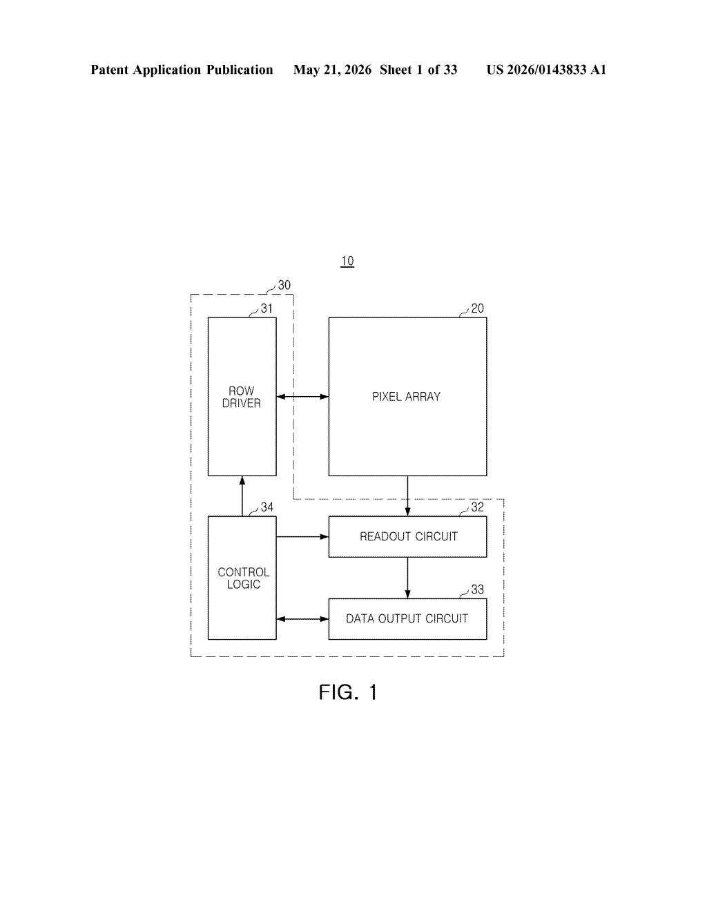 Samsung Patent: Image Sensor with Dual Floating Diffusion — figure from US 2026/0143833 A1