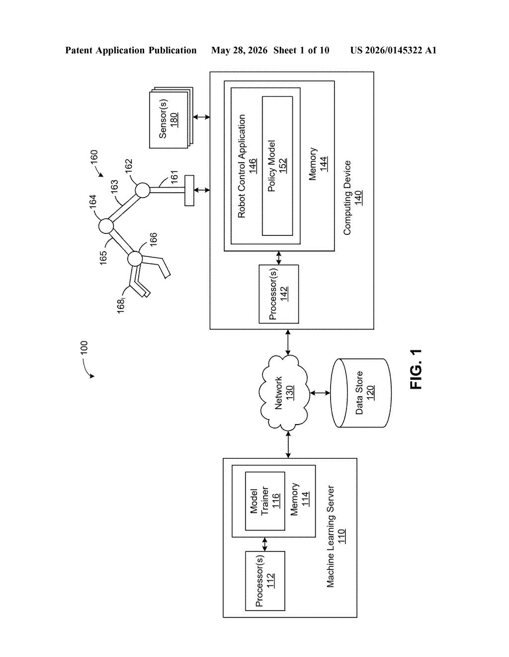 Nvidia Patent: Curriculum Learning for Robot Control AI — figure from US 2026/0145322 A1