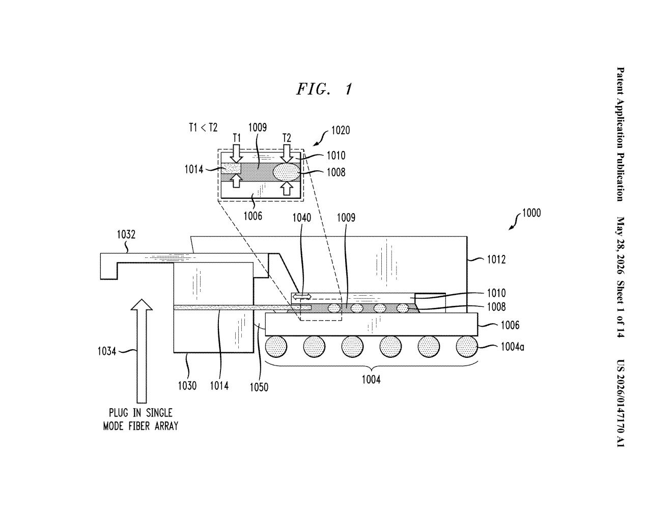 IBM Patent: Co-Packaged Optical Modules Explained — figure from US 2026/0147170 A1