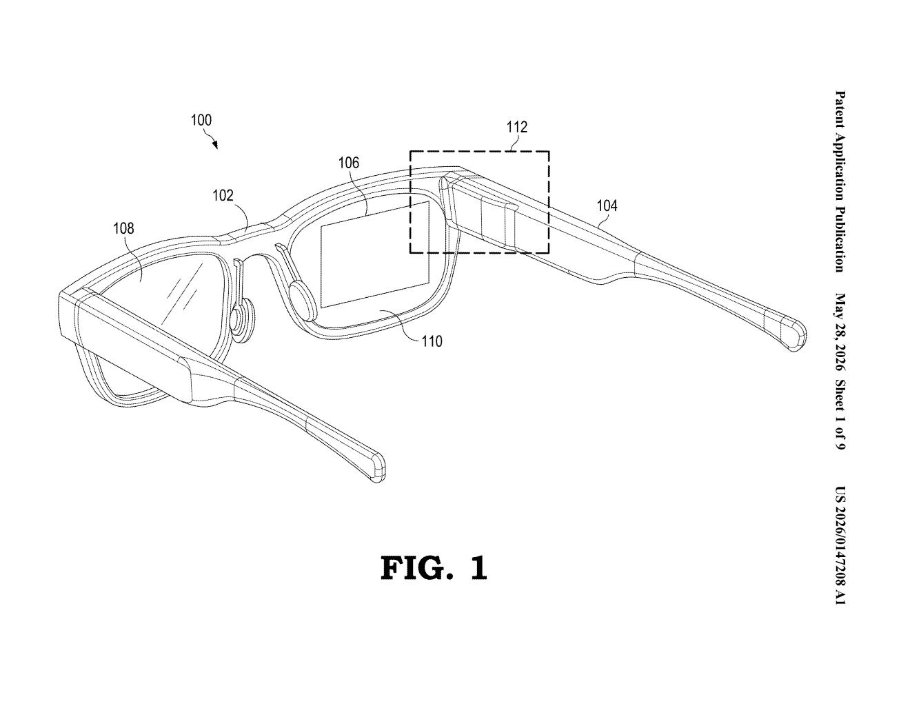 Google Patent: Overlapping Waveguide Facets for AR Displays — figure from US 2026/0147208 A1