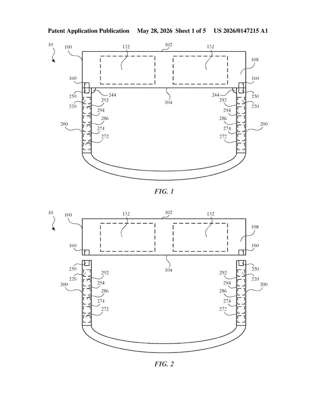 Apple Patent: Eye Tracking Built Into Smart Glasses Arms — figure from US 2026/0147215 A1