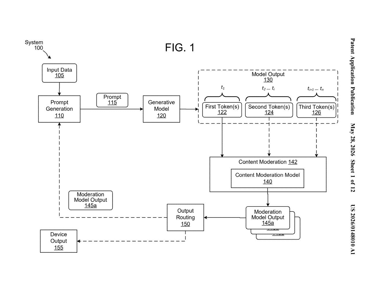 Amazon Patent: Streaming AI Content Moderation System — figure from US 2026/0148010 A1