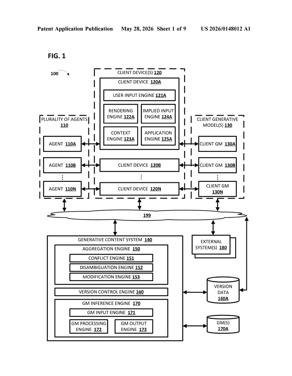 Google Patent: Multi-Agent AI Prompt Collaboration System — figure from US 2026/0148012 A1