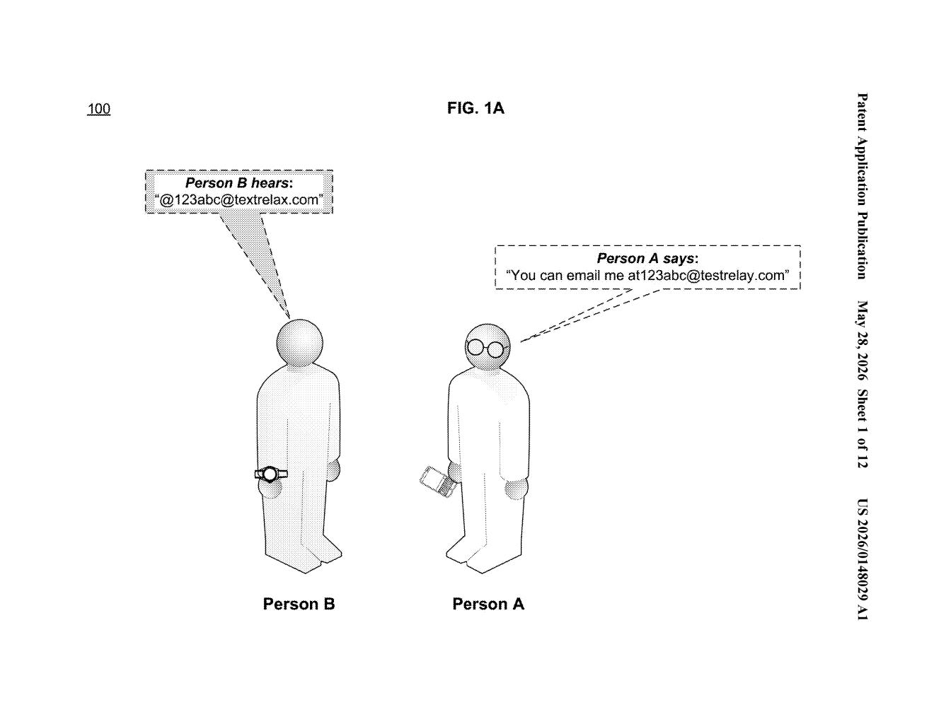 Google Patent: QR Codes for Private Aliased Email Sharing — figure from US 2026/0148029 A1