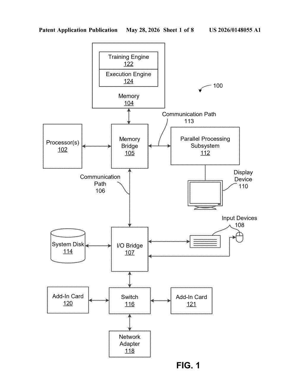 Nvidia Patent: Unified Generative and Discriminative AI Learning — figure from US 2026/0148055 A1