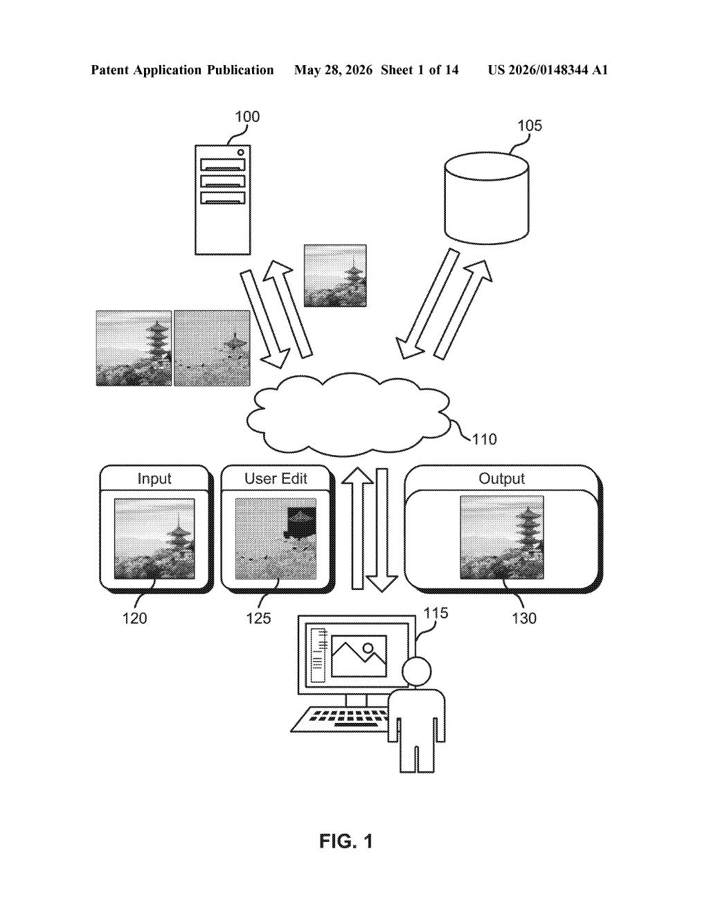 Adobe Patent: Controllable Image Editing With Encoded Elements — figure from US 2026/0148344 A1