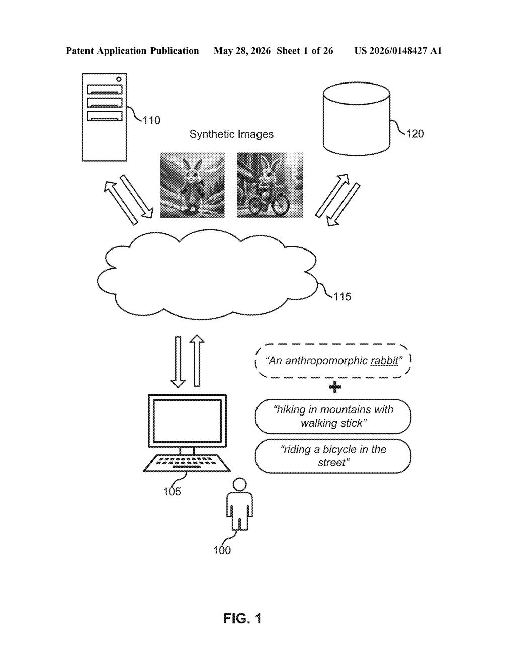 Adobe Patent: Consistent AI Characters Across Scenes — figure from US 2026/0148427 A1