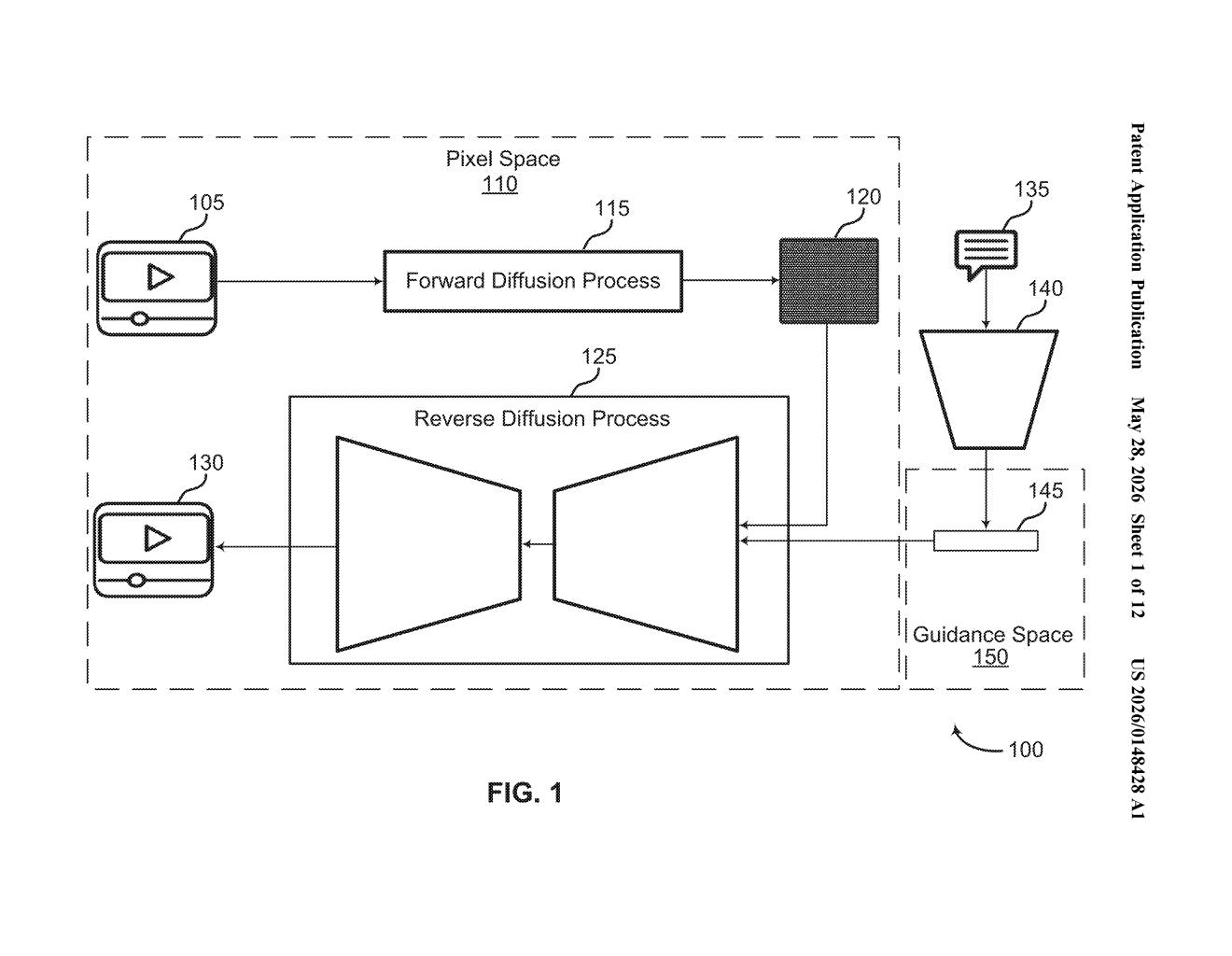 Adobe Patent: Adaptive Guidance for AI Image Generation — figure from US 2026/0148428 A1